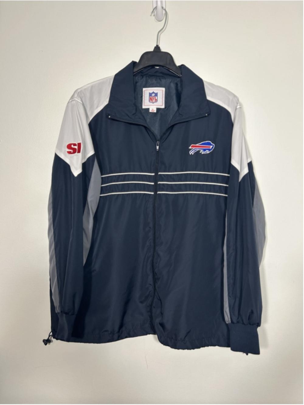 Vintage Buffalo Bills Windbreaker Jacket NFL G-III Sports Illustrated Size XL